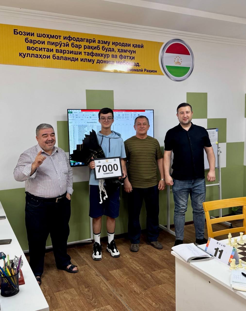 Федерация шахмат Таджикистана поддержала победителя международного турнира