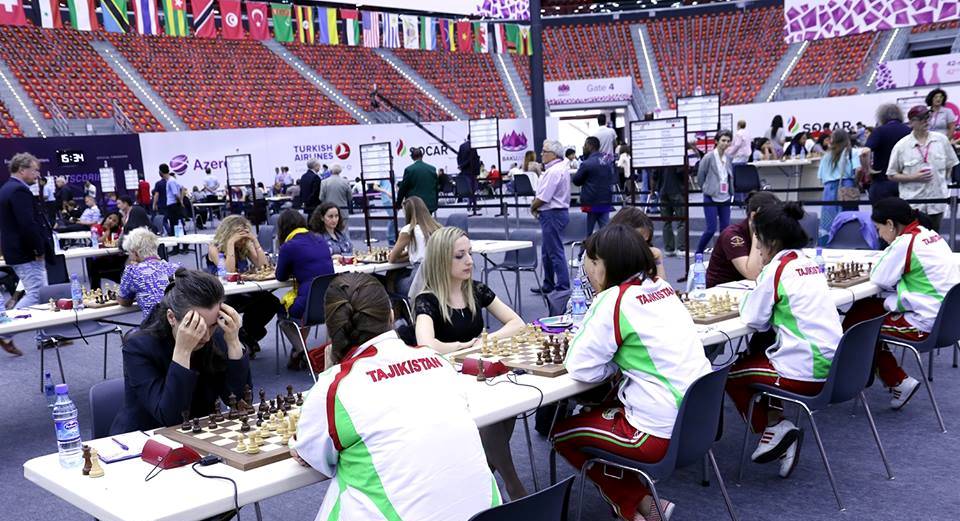 Женская команда Таджикистана обыграла Бельгию на шахматной олимпиаде.